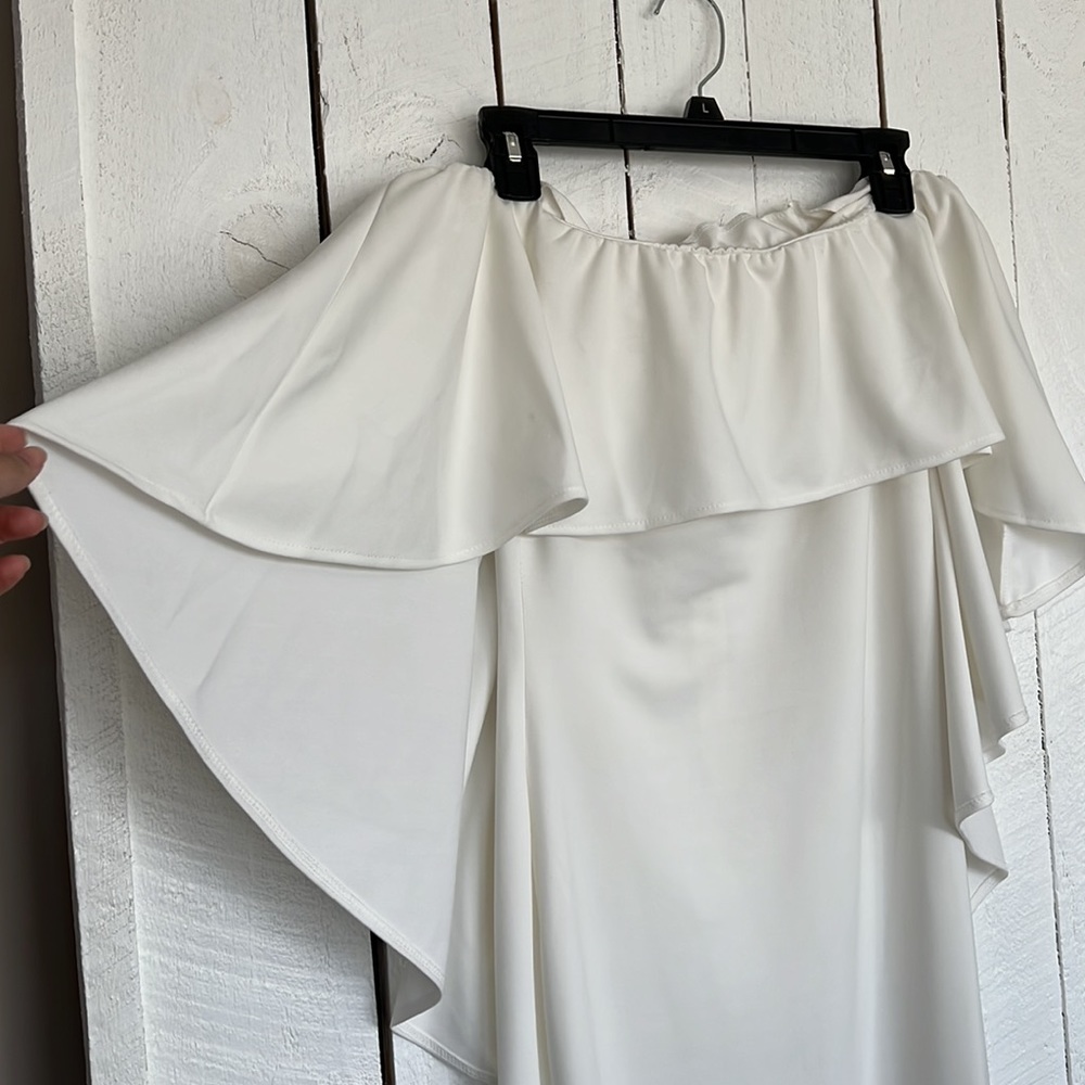 White, off shoulder dress - Picture 3 of 3